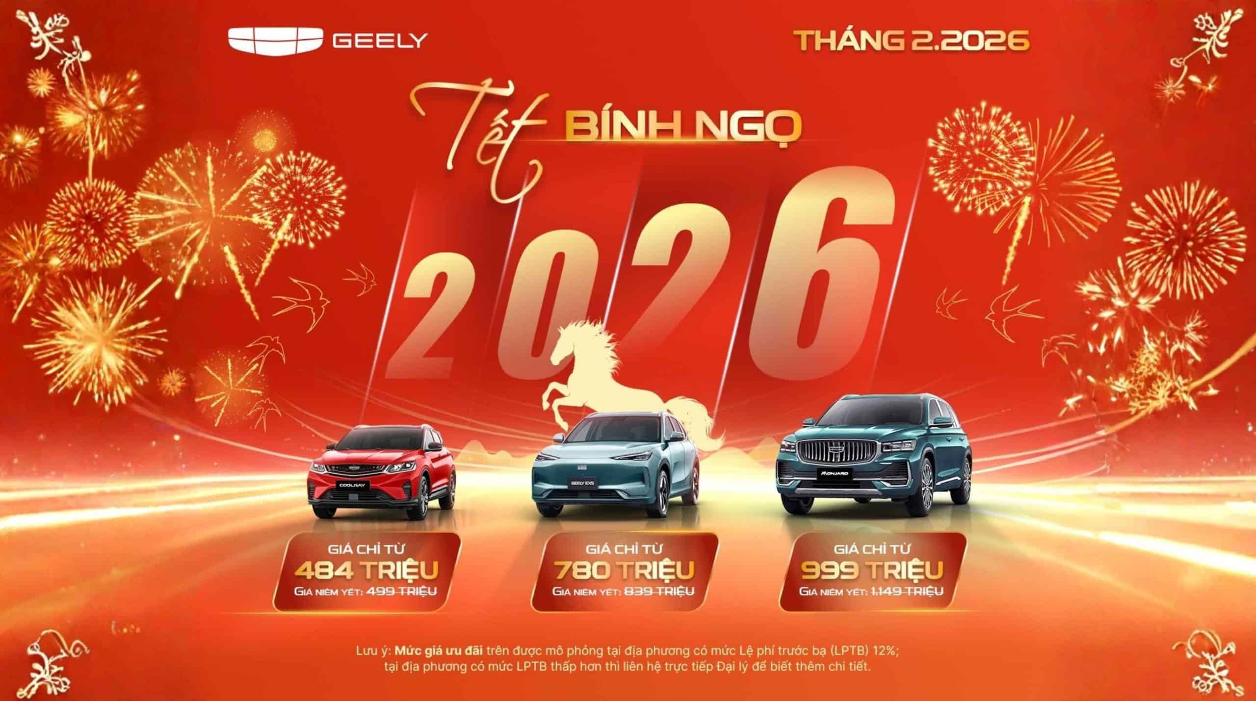 CTKM GEELY tháng 02